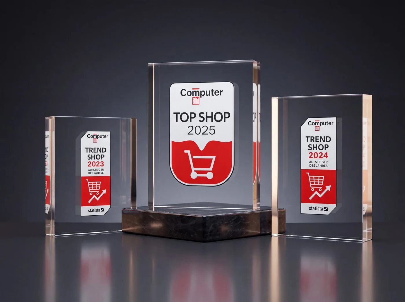 Computer BILD Top Shop – drei Jahre in Folge ausgezeichnet (2023, 2024, 2025)